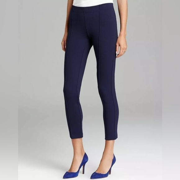 Lilly Pulitzer Pants - Lilly Pulitzer Midnight Navy Blue Pull On Travel Ankle Stretchy Pants Medium
